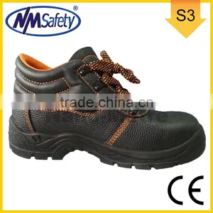 NMSAFETY Cow Split Leather Safety Shoes Steel Toe Shoes CE Safety Shoes thumbnail-1