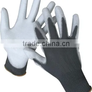 Grey pu Glove thumbnail-1