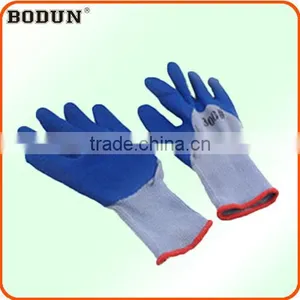 A1008 21 Stitches Cotton Glove With Wrinkle Nitrile thumbnail-1