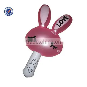 Inflatable Game Use Pink Rubbit Toy thumbnail-1