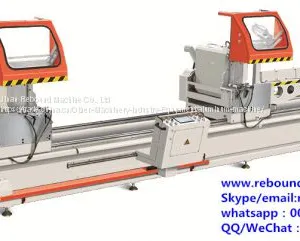 CNC Double Head Mitre Cutting Saw Machine,CNC Automatic Aluminum Profile Cutting Machine, Aluminum Door Window Machine thumbnail-1