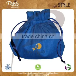 Vevet Drawstring Gift Pouch With Satin Lining & Polysilk Drawstring thumbnail-1