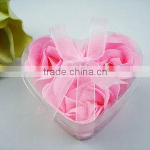 Very Beautiful Heart Shape Rose Soap Flower thumbnail-1