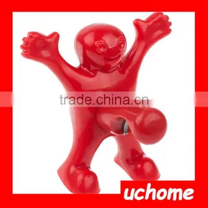 UCHOME2016 Best Selling Red Wine Bottle Stopper Human Body Happy Man Guy Wine Bottle Stopper thumbnail-3