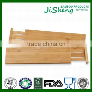 Environmental Ajustable Bamboo Kitchen Drawer Dividers thumbnail-1