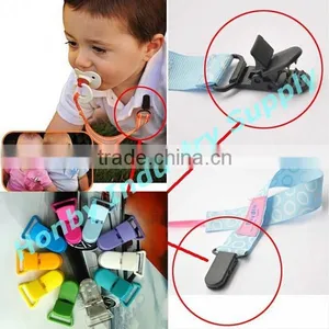 42mm Long Assorted Colors Plastic Clips For Pacifier Holders thumbnail-3