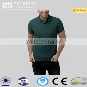 OEM New Design Plain Color Classic Collar Men Polo T-shirt From Vietnam thumbnail-1