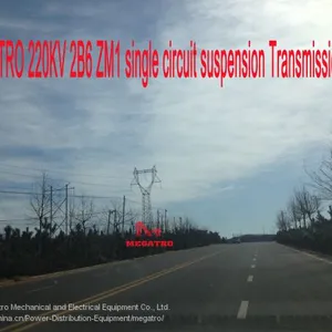 MEGATRO 220KV 2B6 ZM1 Single Circuit Suspension Transmission Tower thumbnail-1