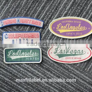 2016 China Directly Factory Supply Irregular Shape Woven Badge for Garment thumbnail-2