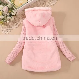 Hot Sale Kids Wholesale Long Winter Clothes Children Faux Fur Coats For Girls thumbnail-2