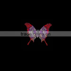 Clothing Decoration Butterfly Texans Hot Fix Rhinestone Transfer Designs thumbnail-2