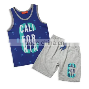 Wholesale Boys Sleeveless t Shirt,100% Cotton Kids Sleeveless t Shirt,chidren Vest thumbnail-2