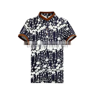 2015 Men's Polo Shirt With Floral Print thumbnail-3