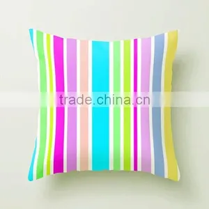 China Wholesale Home Decor Rainbow Striped Pillow Cover thumbnail-4