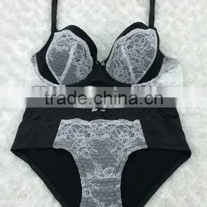 Hot Sell Lace Bra and Panty , High Quality Lace Lingerie, Ladies Bra and Panty Set thumbnail-1