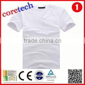 High Quality Cotton Bulk V-neck t Shirt Factory thumbnail-1