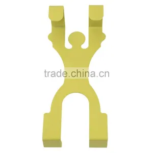 Cute Stainless Steel Over the Door Dual Hanger Hook Hat Coat Holder Worldwide Store thumbnail-5