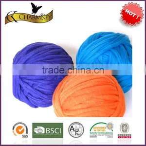 Solid Color Wholesale t Shirt Yarn for Crochet thumbnail-1
