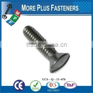 Made in Taiwan ISO 2010 Slotted Raised Countersunk Oval Head Machine Screw DIN 964 thumbnail-1