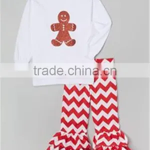 Cute Baby Stripe Ruffle Boutique Plain Kids Outfit thumbnail-6