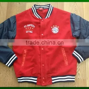 Man Wool Varsity Winter Jacket Coat thumbnail-3