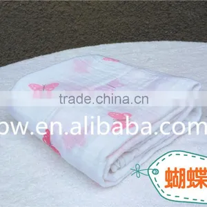 Hot Sale Muslin Swaddle Blanket Wholesale Muslin Fabric Baby Swaddle Wrap thumbnail-2