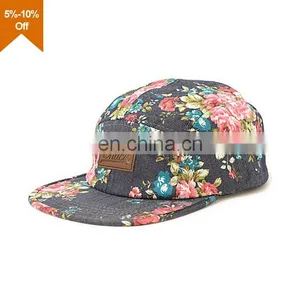 Streetwear Flat Brim 5 Panel Hat thumbnail-5