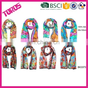 2016 100% Silk Scarf, Printing Silk Scarf, Cheap Silk Scarf thumbnail-1