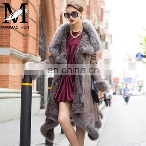 Latest Design Double Face Lamb Skin Thick Leather Jacket thumbnail-3