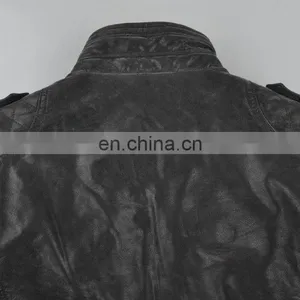 Classic Wearable Handsome Mens Pakistan Leather Jacket thumbnail-6