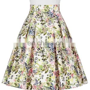 Grace Karin Occident Women's Vintage Retro 50s Floral Pattern Cotton Skirt 9 Patterns CL008925-5 thumbnail-4