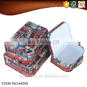 Cheap Old Fashioned Style Suitcases With London Pattern thumbnail-6