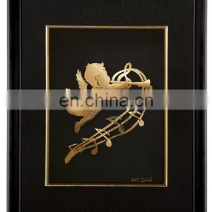 Oriental Picture Frame Handmade 3D Gold Foil Picture Best Home Decoration thumbnail-1