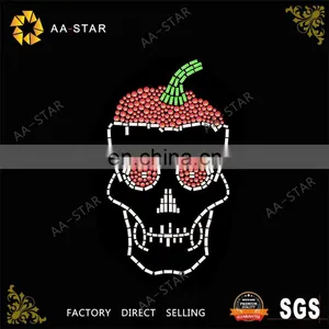 The Latest Design Skull Rhinestone Applique With Pepper Cap thumbnail-1