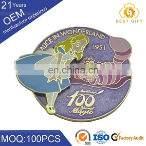 Wholesale Custom Logo Design Metal Iron Clothing Badge for Working Clothes School Uniform thumbnail-1