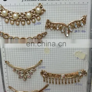 2016 Hot Sell Metal Chain Rhinestone Metal Chain Collar Diamond Drill Chain----rhinestone Trimming Pearl Chain Factory Sale thumbnail-3