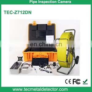 50mm Camera Drain Pipe Sewer Pipeline Inspection Camera With Keyboard and Metre Counter TEC-Z712DN thumbnail-1