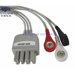 Nihon Kohden BR-903P 3 Leads Snap/Clip ECG Leadwires thumbnail-2