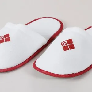 Eliya CE Certified Velour Open Toe Hotel Slipper thumbnail-1