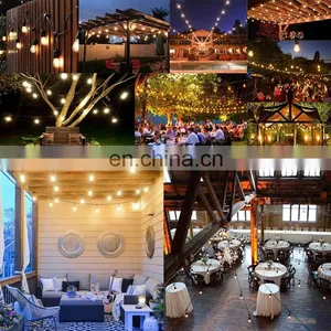 Waterproof S14 String Lights Vintage Backyard Patio Lights Globe Wedding Light String Umbrella String Lights Party Led Chain thumbnail-4