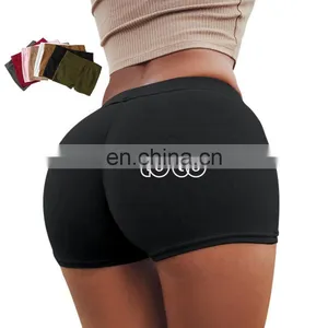Wholesale Custom Women Tight-fitting Hip Yoga Shorts Elastic Women Breathable Underwear thumbnail-1