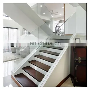 Foshan Factory Staircase Aluminum U Channel Handrail Stair Glass Railing thumbnail-1