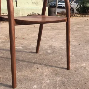 2021 High Quality Affordable Furniture Chairs Neva Armchair in Solid Ashwood/america Walnut thumbnail-5