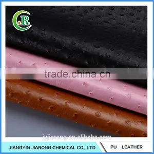 Ostrich Pattern Semi PU Leather for Suitcases thumbnail-1