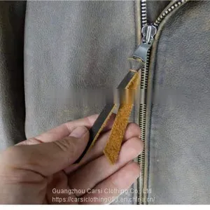 HOT SALE WASHED MEN'S GENUINE COWHIDE LEATHER JACKET 2021AW NEW FASHION thumbnail-4