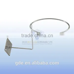 Chrome Metal Wall-mounted Hat Display Rack thumbnail-1