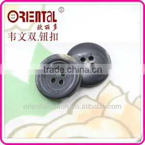 High Quality 4 Holes Natural Real Horn Button thumbnail-5