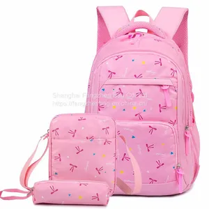 School Backpack School Bags Sets 3 in 1 Student Bookbag With Lunch Bag and Pencil Case thumbnail-1