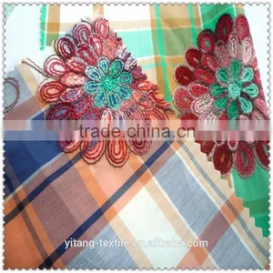 Check Pattern Fabric With Embroidered Flower thumbnail-4