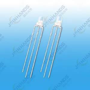 JOMHYM RoHS Approval Competitive Prices Wholesale Dual-color 3mm DIP LED With Low Light Attenuation thumbnail-1